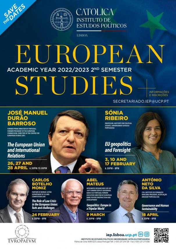 European Studies Seminar: “EU Geopolitics and Foresight” cartaz