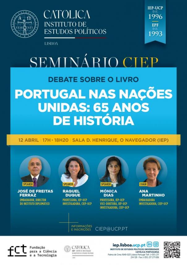 Debate sobre o livro: Portugal nas Nações Unidas: 65 de História